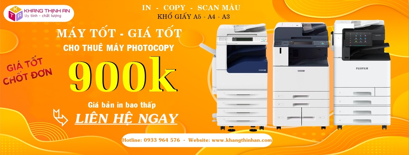 CHO THUÊ MÁY PHOTOCOPY KHU VỰC TP. HỒ CHÍ MINH - GIÁ CHỈ TỪ 900K