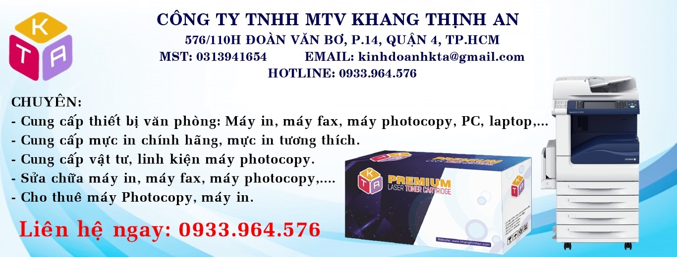 Chuyên cung cấp thiết bị văn phòng - Cho thuê máy photocopy - Cung cấp mực in