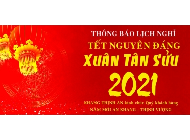 LỊCH NGHỈ TẾT NGUYÊN ĐÁN 2021