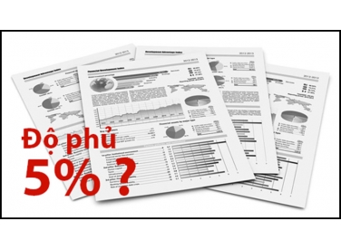 Độ phủ 5% của giấy A4 là bao nhiêu?