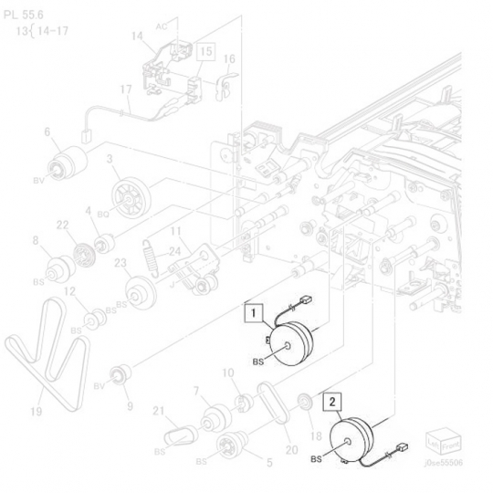 Fuji Xerox Clutch / Pre Regi Clutch 121K53461